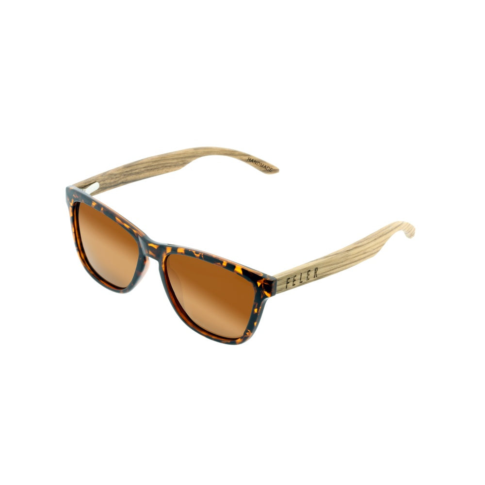 Gafas de Sol de Madera Feler 1505-7 - TORTOISE UNISEX Talla 52 mm