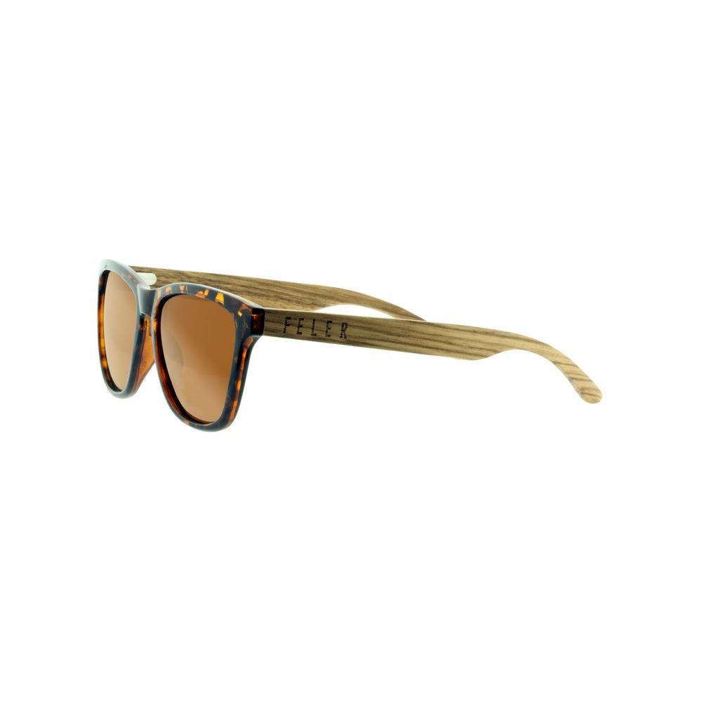 Gafas de Sol de Madera Feler 1505-7 - TORTOISE UNISEX Talla 52 mm