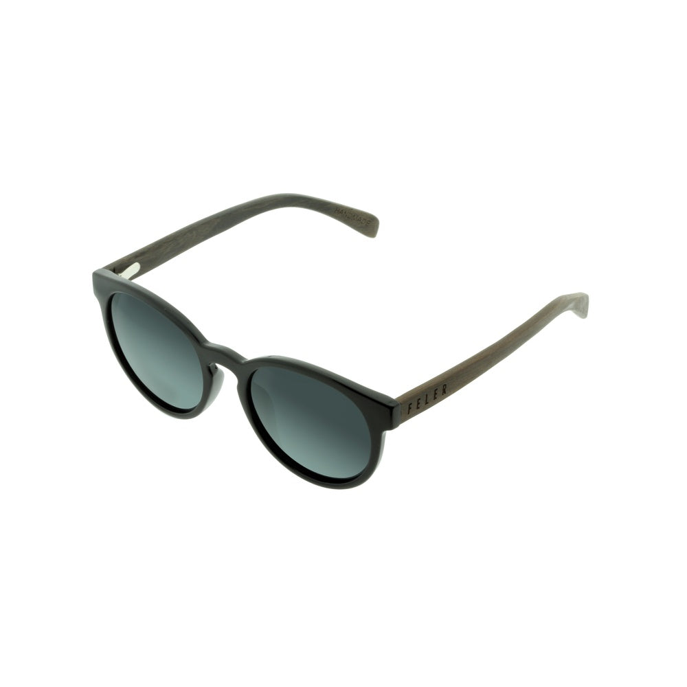 Feler 1507-1 Wooden Sunglasses - BLACK UNISEX Size 51 mm