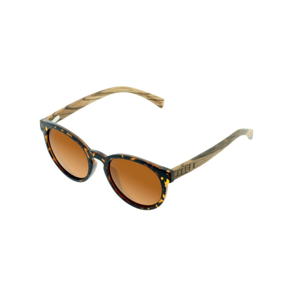 Feler 1507-7 Wooden Sunglasses - TORTOISE UNISEX Size 51 mm