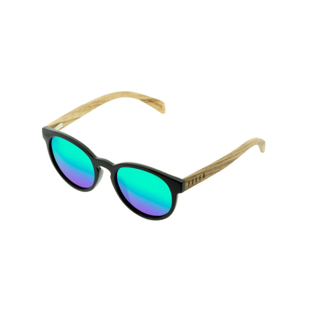 Feler 1507M-1 Wooden Sunglasses - GREEN UNISEX Size 51 mm