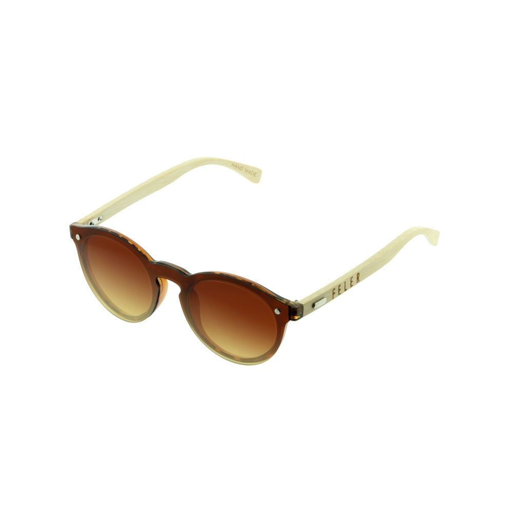 Gafas de Sol de Madera FELER B319-7 - BROWN UNISEX Talla 45 mm