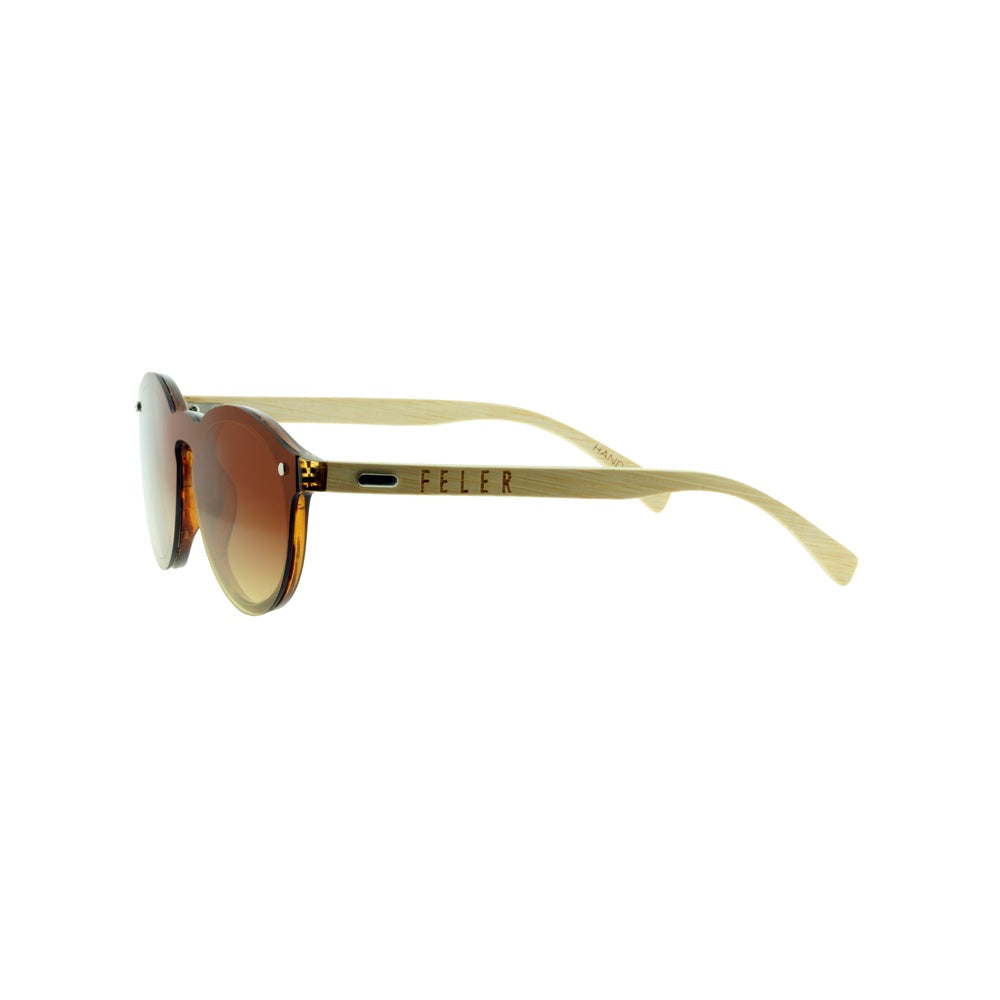 Gafas de Sol de Madera FELER B319-7 - BROWN UNISEX Talla 45 mm