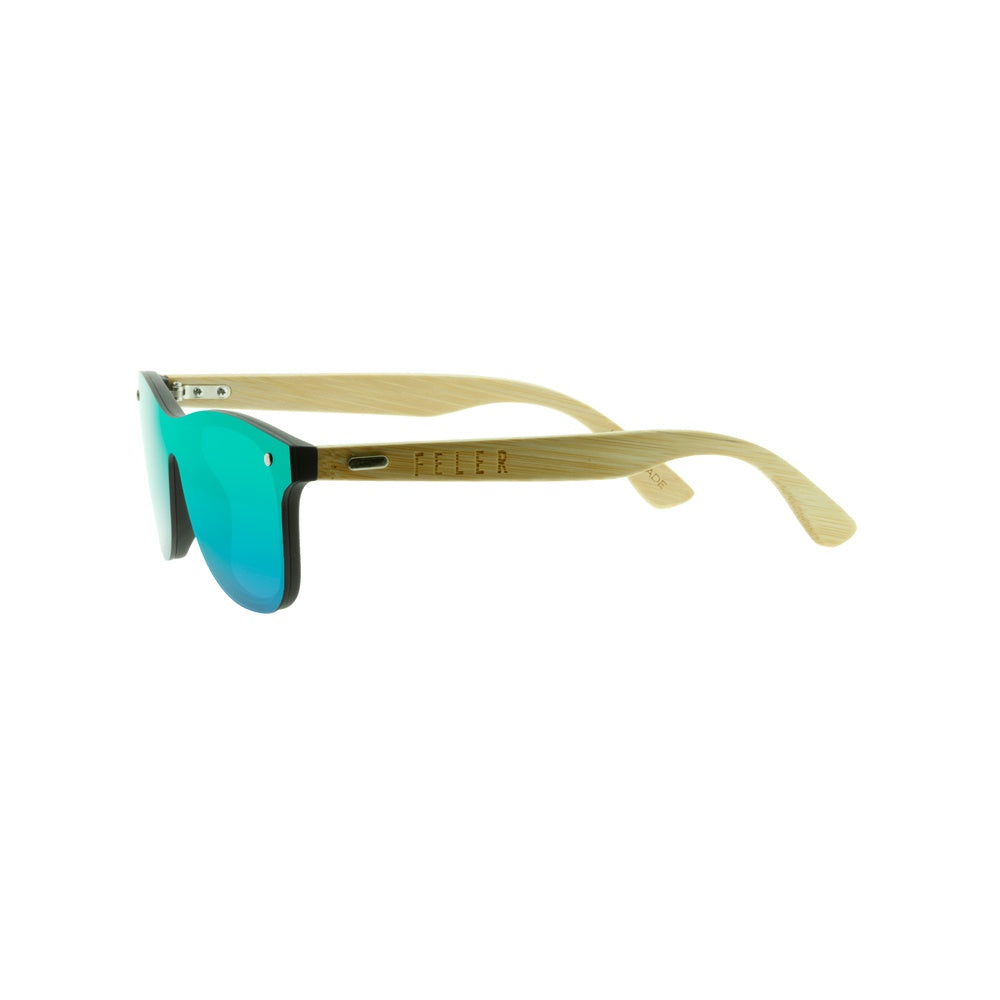 Gafas de Sol de Madera Feler B317M-1 - GREEN UNISEX Talla 50 mm
