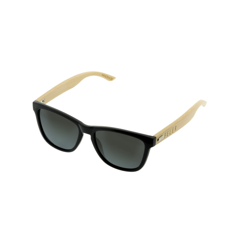 Gafas de Sol de Madera FELER B1039-1 - BLACK UNISEX Talla 50 mm