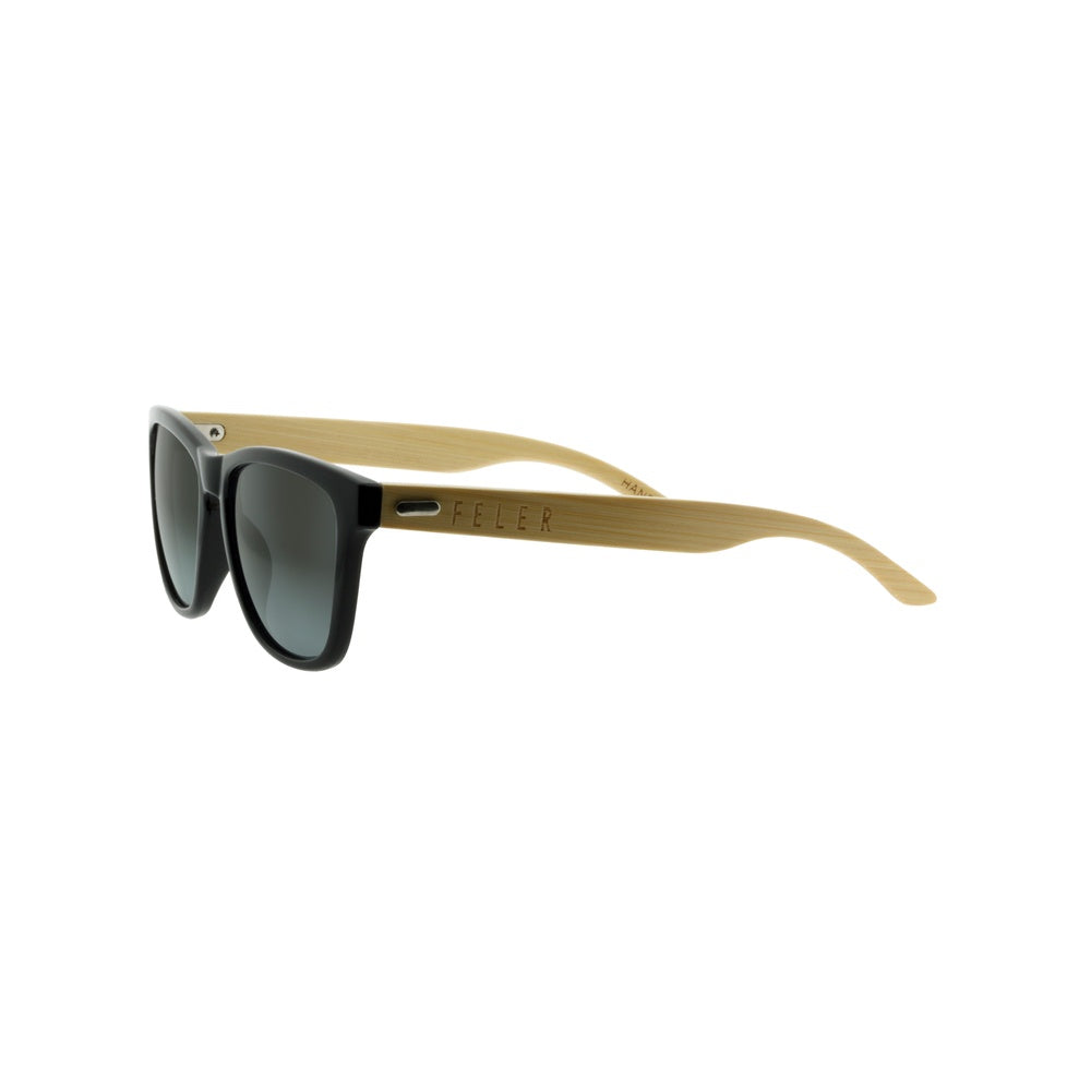 Gafas de Sol de Madera FELER B1039-1 - BLACK UNISEX Talla 50 mm