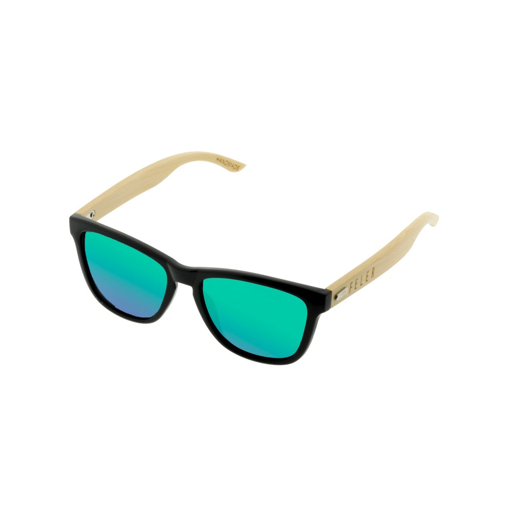Gafas de Sol de Madera FELER B1039M-1 - GREEN UNISEX Talla 50 mm