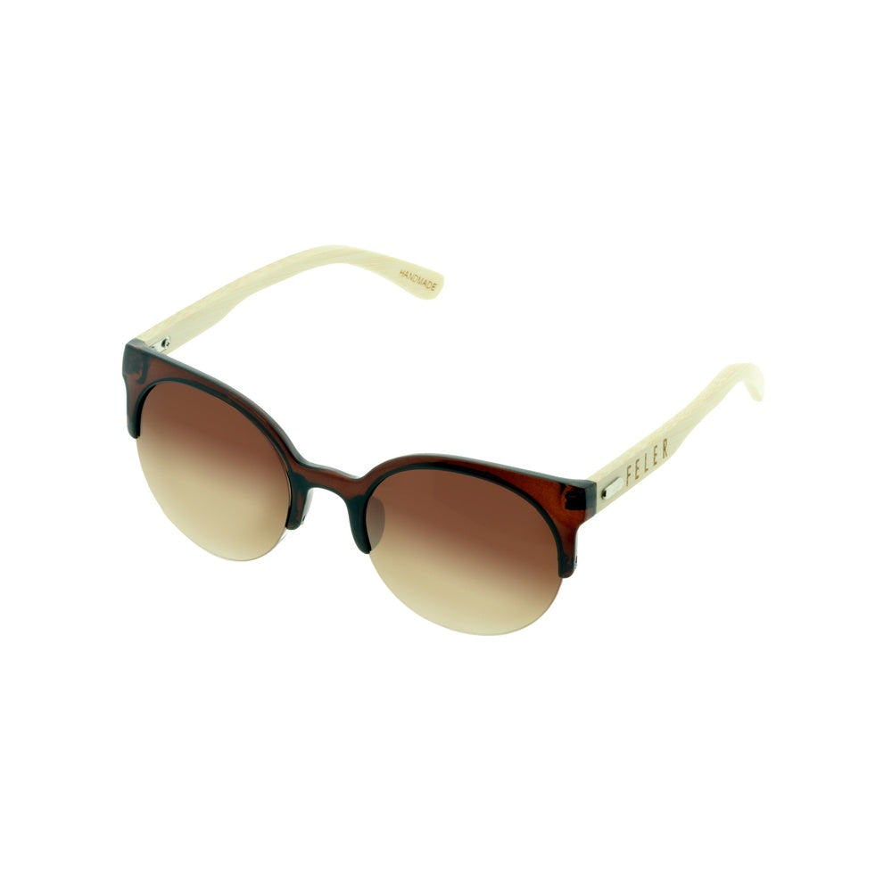 Gafas de Sol de Madera FELER 1035-2 - BROWN UNISEX Talla 52 mm