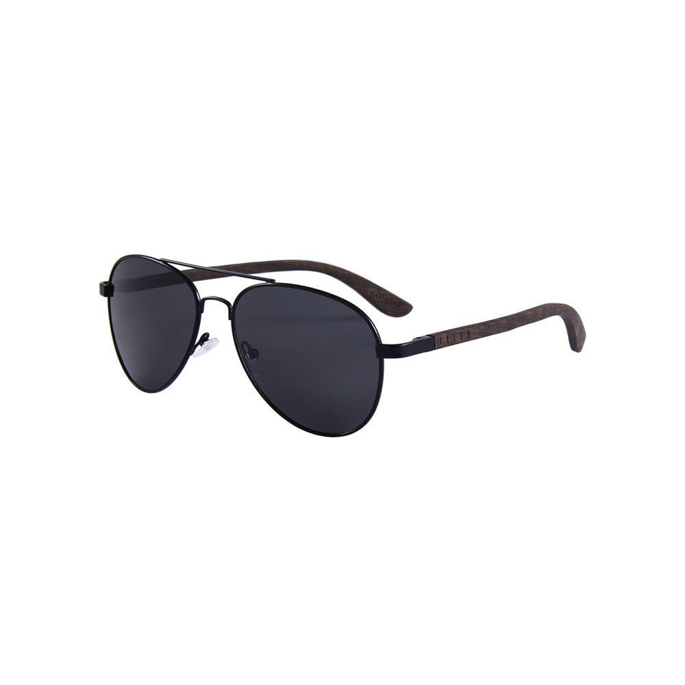 Feler 1705-1 Wooden Sunglasses - BLACK UNISEX Size 54 mm