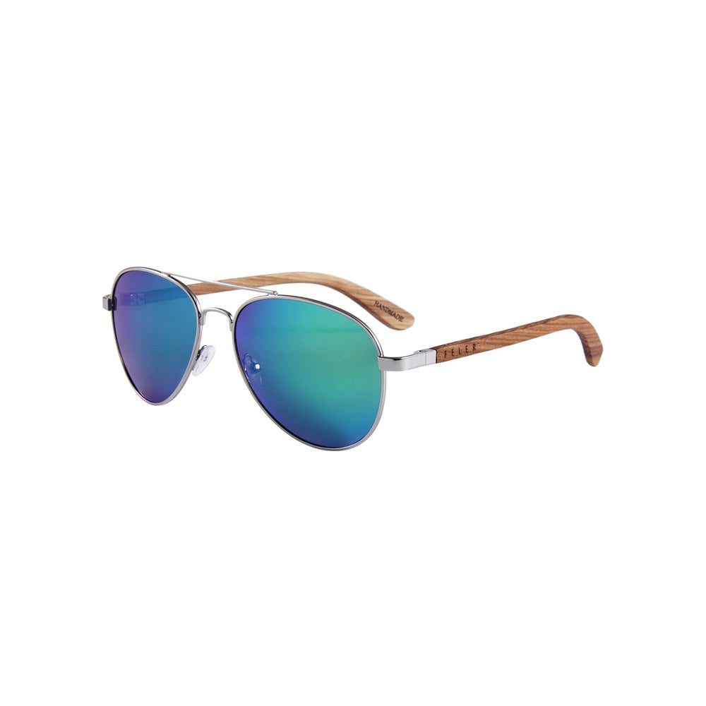 Gafas de Sol de Madera FELER 1705M-1 - GREEN UNISEX Talla 54 mm