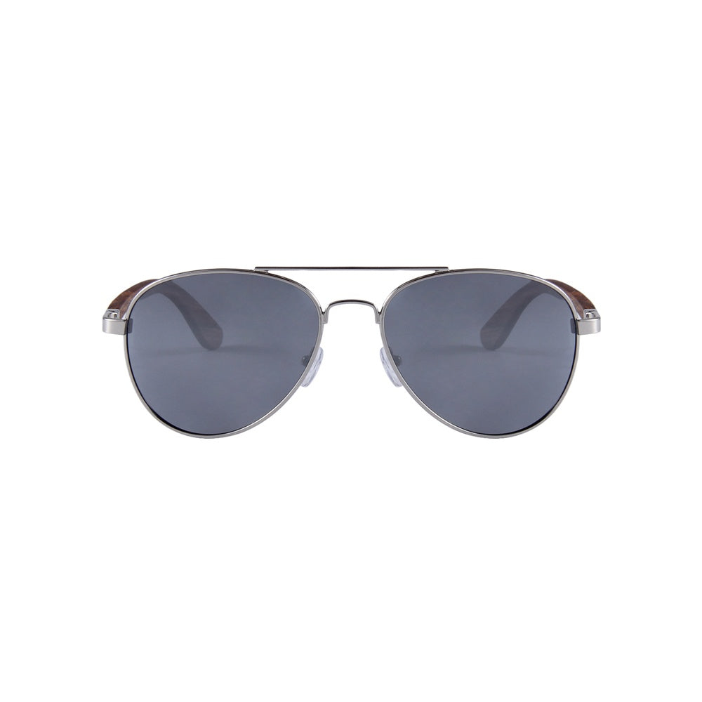 Feler 1705M-2 Wooden Sunglasses - SILVER UNISEX Size 54 mm