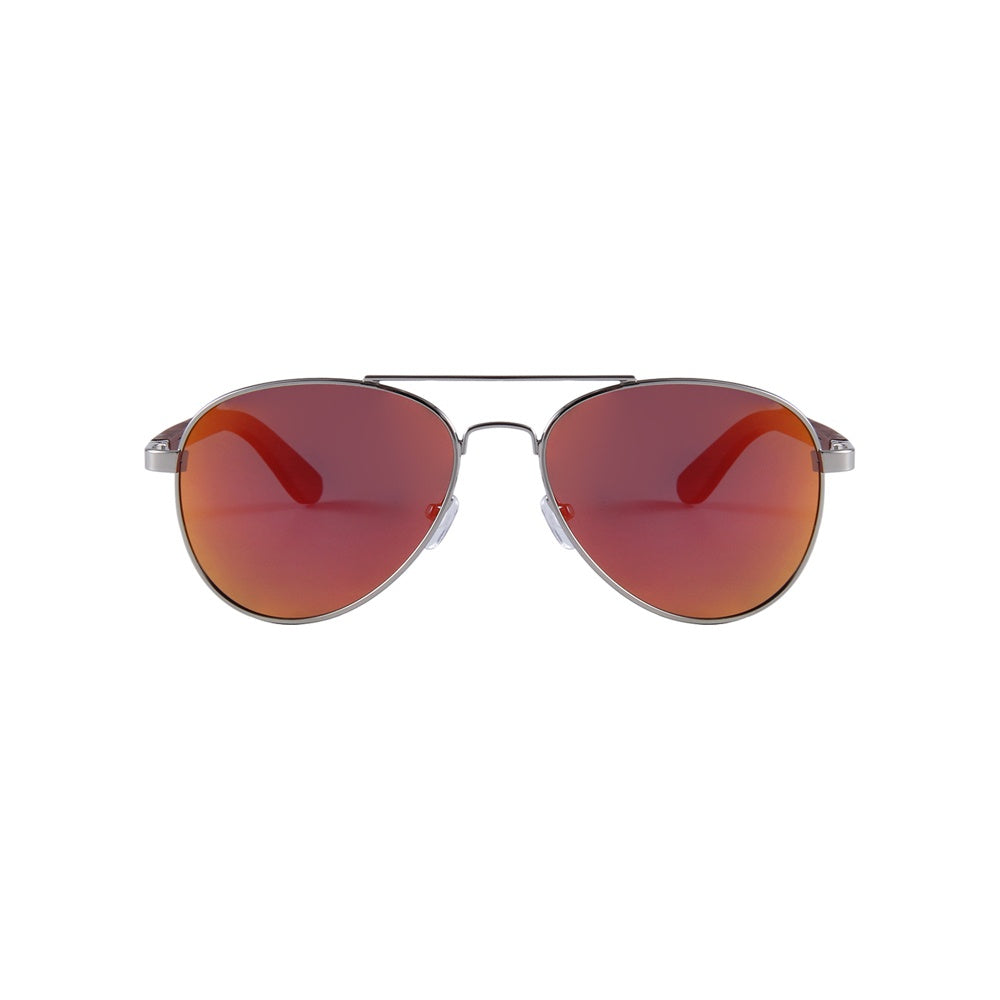 Feler 1705M-5 Wooden Sunglasses - RED UNISEX Size 54 mm