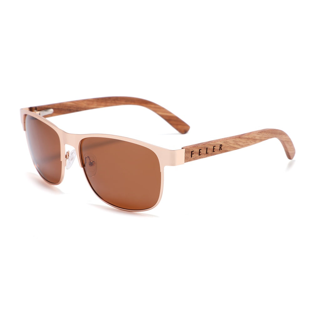 Gafas de Sol de Madera Feler 1515-2 UNISEX Talla 55 mm