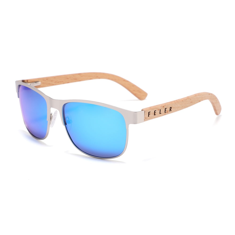 Gafas de Sol de Madera Feler 1515M-4 UNISEX Talla 55 mm
