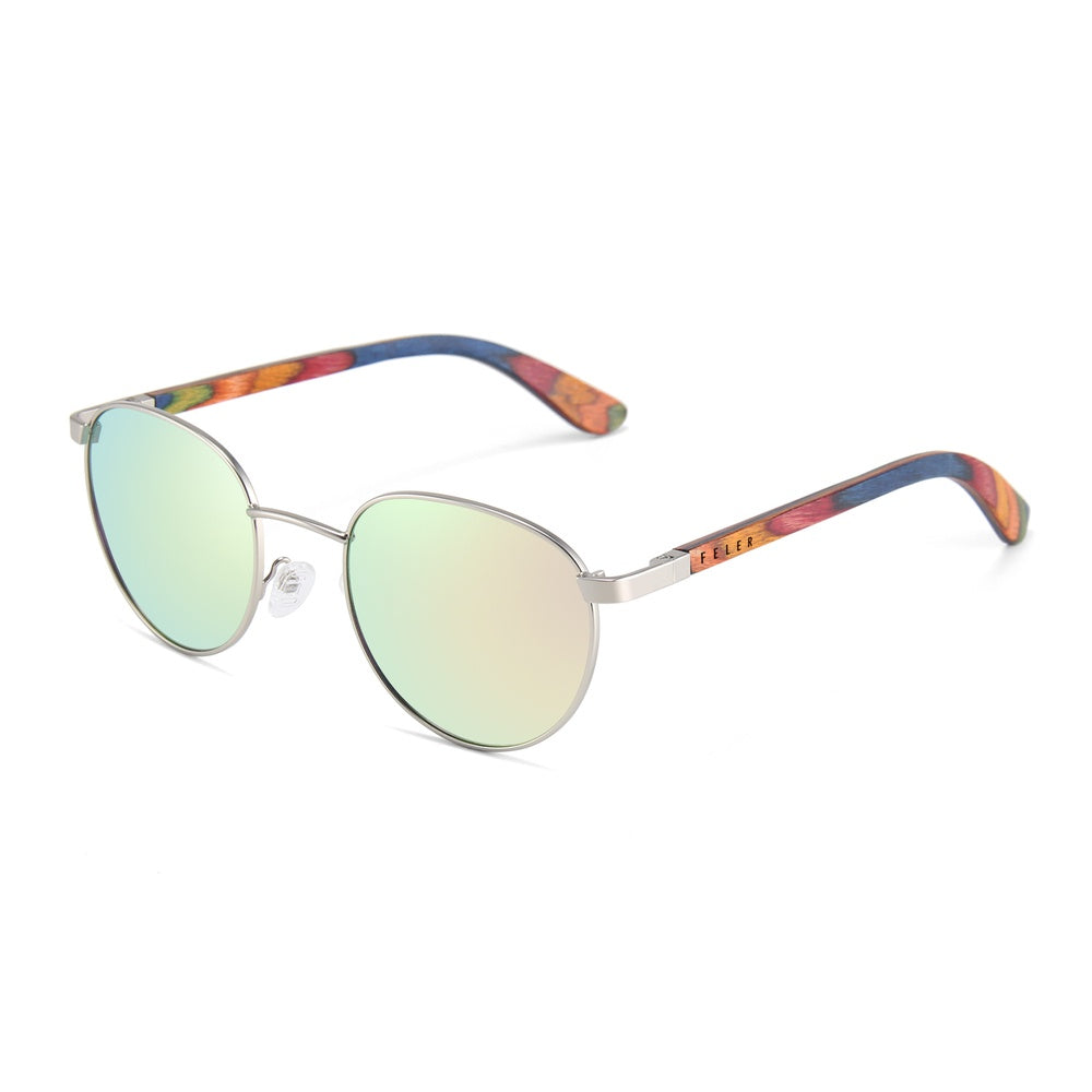 Gafas de Sol de Madera Feler 1709M-10 UNISEX Talla 52 mm