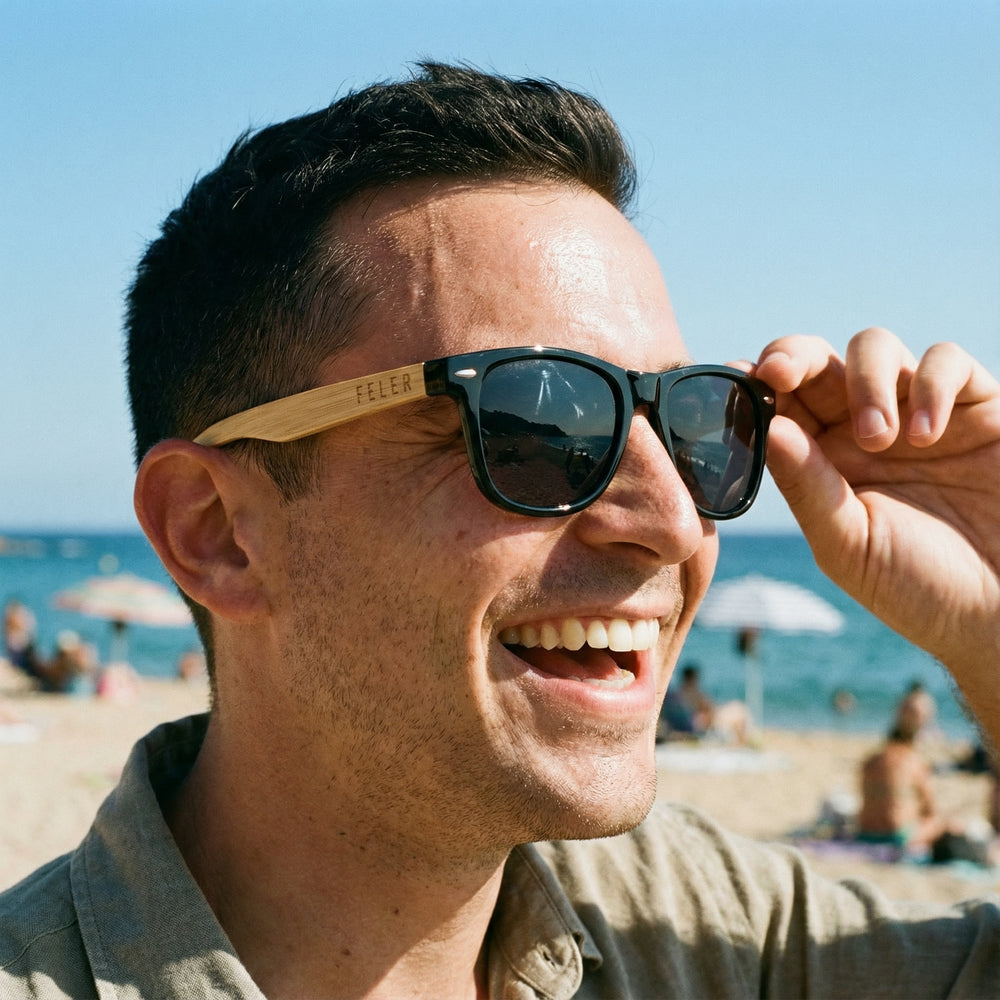 Gafas de Sol de Madera Feler 1203-1 UNISEX Talla 53mm